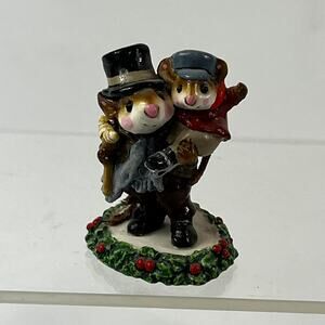 Wee Forest Folk Bob Cratchit Tiny Tim CC-02 1987 Signed Annette Peterson Carol